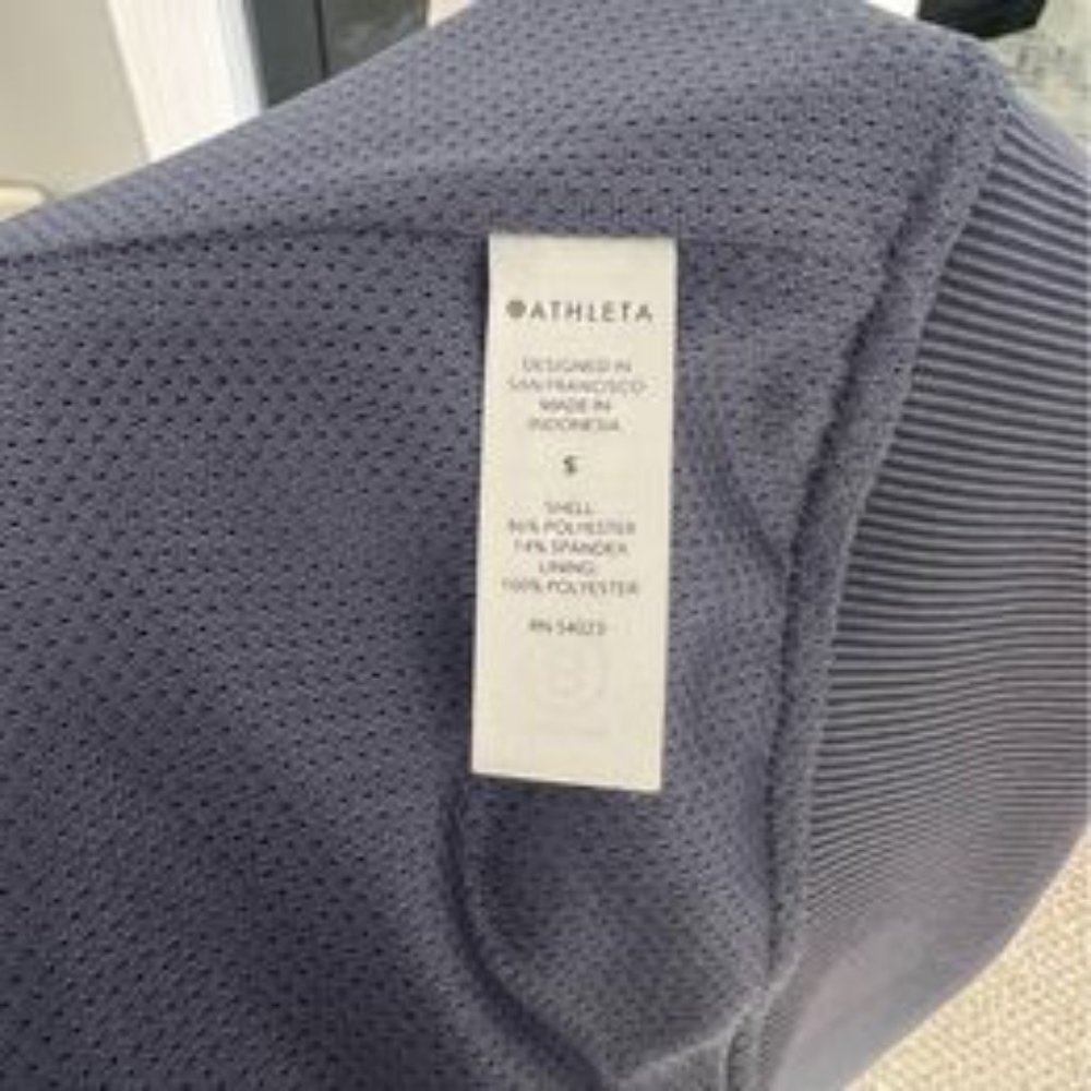 Athleta Brooklyn Bomber Jacquard Jacket Size S - Leopard Medieval Violet - Picture 7 of 7
